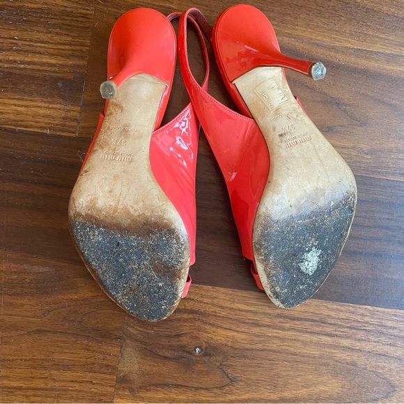 Miu Miu Coral Heel Sandals - Picture 6 of 9